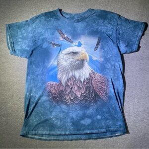 Bald Eagle Shirt Large By The Mountain USA American Tie Dye